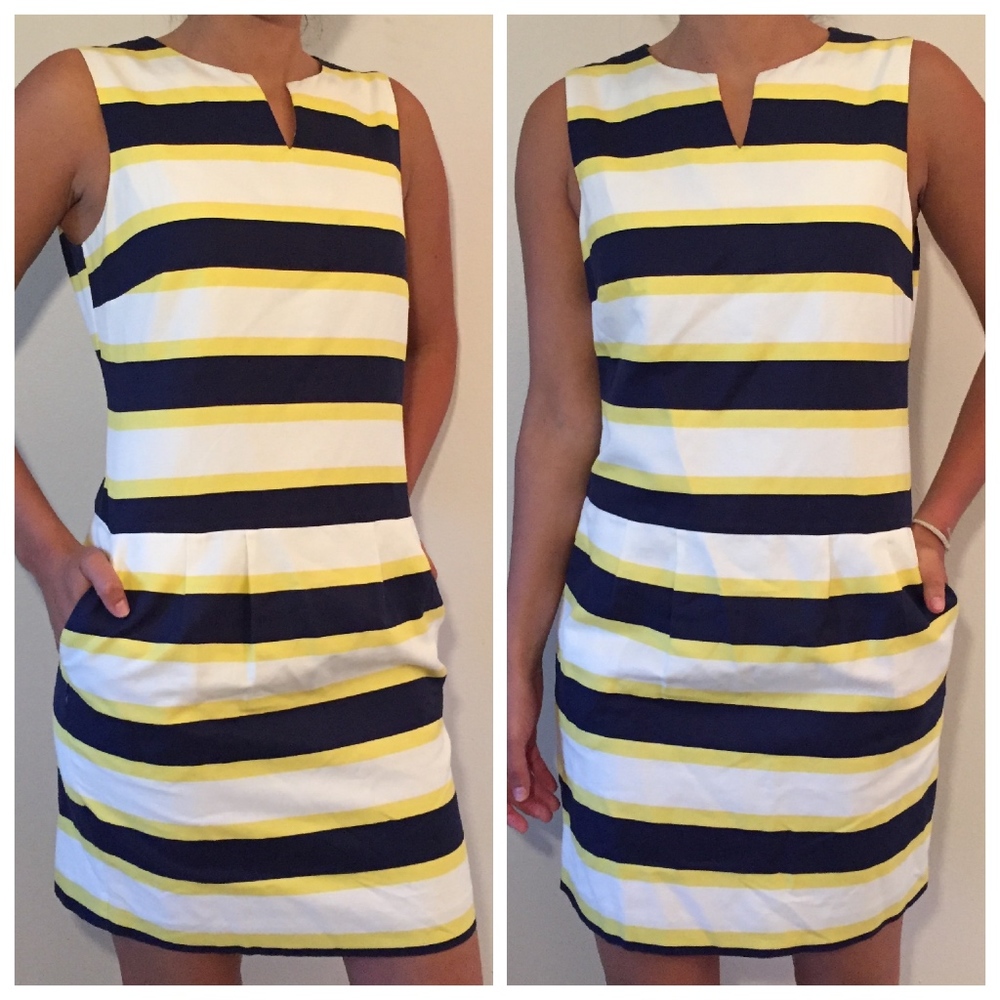 Tommy Hilfiger Linen& Cotton Nautical Stripe Dress